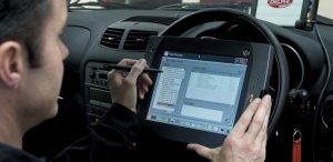 Photo Of A Car Receiving Diagnostic Testing